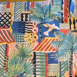Liberty Collier Campbell Cote D'azure Cushion Cover Vintage Cotton Throw Pillow - thumbnail 3