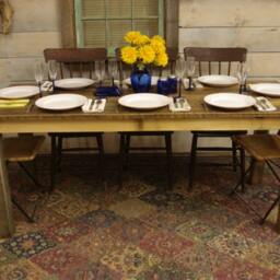 "Made With Ocean Driftwood Table Farmhouse Rustic Dining Room - 72"" X 30"" 30 - 36" - thumbnail 2