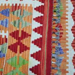 Classic Rug, Handmade Artisan Afghan Turkish Scandinavian Navajo Bohemian Wool Flatweave Multicolour Kilim Rug 157x97 cm - thumbnail 3