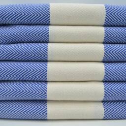 "Turkish Towel, Saks Blue Towel, Turkish Dowry, Soft Towelbeach Peshtemal, 40""x70" - thumbnail 2