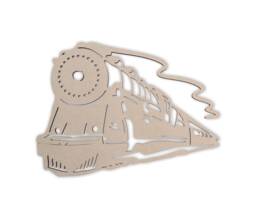 Unfinished Wooden Polar Express Train Cutout - Diy Wall Art Decor - thumbnail 1