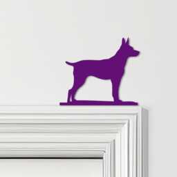 Door Topper Miniature Pinscher Dog Various Colours Top Of Decorative Sign - Novelty Wall Decor, Frame Art, Art - thumbnail 4