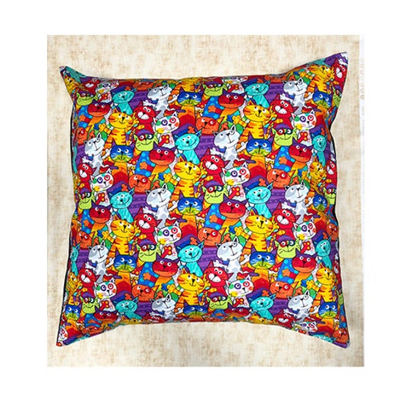 Fun Design With A Crazy Collection Of Alley Cats Cushion Cover Fits 18 - image 1
