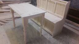 4Ft Monks Bench Plus Table. Any Size Made. Delivery Cost Shown On The 2nd Photo - thumbnail 1