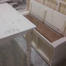 4Ft Monks Bench Plus Table. Any Size Made. Delivery Cost Shown On The 2nd Photo - thumbnail 3
