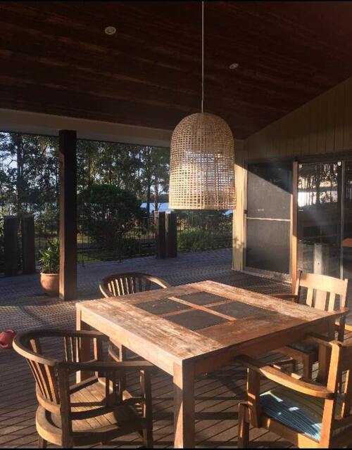 Natural Bamboo Pendant Light U-Shaped Lampshade - 17.7 Inches - image 1