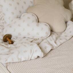 "Muslin Cloud Pillow ""Boho Flowers" - thumbnail 3