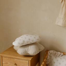 "Muslin Cloud Pillow ""Boho Flowers" - thumbnail 2