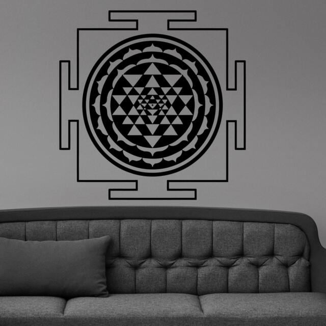 Yantra Mystical Diagram Amulet Meditation Tantra Wall Sticker Vinyl Mural Decal Home House Art Decor Free Shipping L145 - image 1