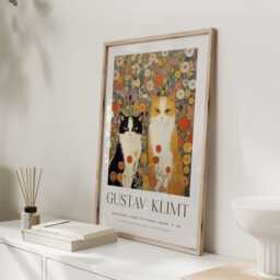 Gustav Klimt, Klimt Poster, Museum Exhibition Wallart Print, Poster Tree Of Life, Cat Art - thumbnail 3