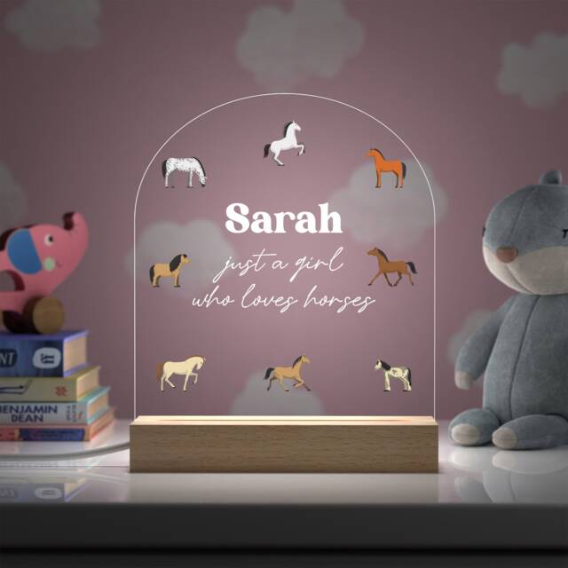 Horse Riding Gifts For Girls - Rider Gift For Lover Equestrian Night Light - image 1