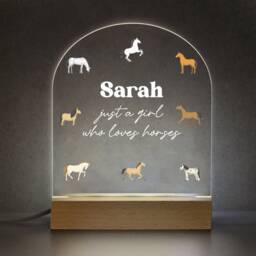 Horse Riding Gifts For Girls - Rider Gift For Lover Equestrian Night Light - thumbnail 3