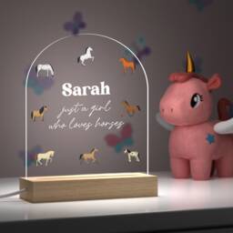 Horse Riding Gifts For Girls - Rider Gift For Lover Equestrian Night Light - thumbnail 2