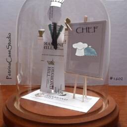 Baking Chef Business Card Sculpture - Baker Quilter Hobby -Any Theme, Hobby, Sport Or Profession - thumbnail 2