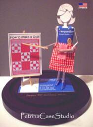 Baking Chef Business Card Sculpture - Baker Quilter Hobby -Any Theme, Hobby, Sport Or Profession