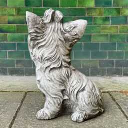 Stone Yorkie Statue Outdoor Westie Dog Sculpture Concrete Memorial Figurine Cement Pet Ornament Dog Lover Gift Front Door Decoration - thumbnail 4