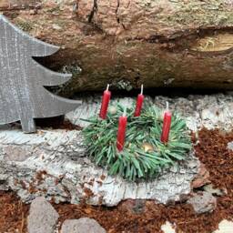 Mini Advent Wreath Gnome Door Christmas Decoration Accessories - thumbnail 2