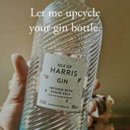 Custom Bottle Table Lamp - Gin, Whiskey Sustainable Lights, Recycled Upcycled Light, Novelty Light - thumbnail 2