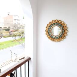 "Peruvian Mirrors ""Turquoise Pink 40cm" - thumbnail 3