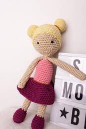 Crochet Playwatch Doll-Ballerina-Girl - thumbnail 1