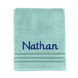 Personalised Face Cloth Towel Ideal Gift Any Name 100% Egyptian Cotton 12 Colour Towels Available - thumbnail 2