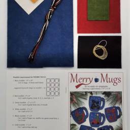 "Christmas Merry Mugs Kit - Diy Ornaments Crafts Instructions & Materials Included 3 3/4"" X 4 1/8" - thumbnail 2