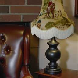 Fox Hunting Fabric Lampshade Handmade in The UK For Floor Standard Lamp Shades, Ceiling Light Pendants - thumbnail 2