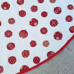 White Christmas Tree Skirt Decor Xmas Holiday Ornament - thumbnail 3