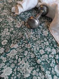 Crib Sheet Liberty London Crib Bedding Evergreen Sage Vintage Floral Fitted Garden - thumbnail 1