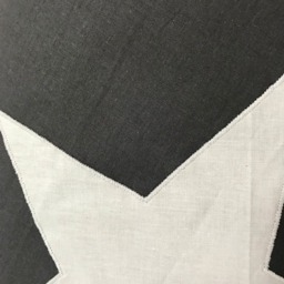 1X Country House Style Cushion Cover, Pillowcase, Decorative Pillow Star Dark Grey/White 50 X cm - thumbnail 3