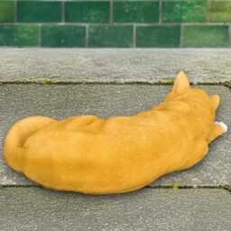 Relaxing Cat Sculpture Concrete Pet Figurine Indoor Kitty Statue Stone Animal Decoration Memorial Ornament Outdoor Kitten Lover Gift - thumbnail 4