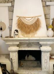 Raffia Macrame Wall Hanging, Decor With Beaded, African Style Fringed Art, Bohemian Home