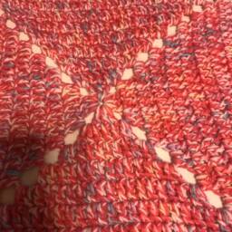 Cherry, Turquoise, White, & Pink Baby Blanket - thumbnail 3