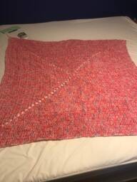Cherry, Turquoise, White, & Pink Baby Blanket - thumbnail 1