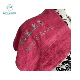 Rabbit/Bunny Towel - Personalised Face Cloth Hand Bath = Embroidered - thumbnail 2
