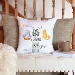 Personalized Funny Cats Cushion Cat Lover Pillowcase Gift - thumbnail 2