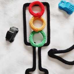 Transport Decor L Cars Trucks Diggers Boys Room Theme Wall Hanging Traffic Lights - thumbnail 2