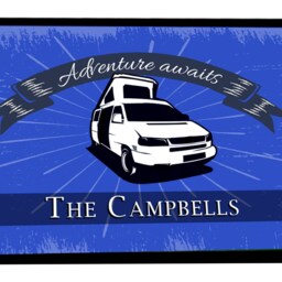 Personalised Pop Top Campervan Door Mat - Motorhome Adventure Awaits - Green 60 X 40cm, Non Slip - thumbnail 2