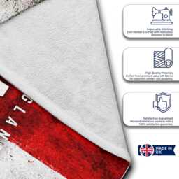 Personalised Name Year England Flag Bath Beach Towel Three Lions Football T Shirt Number Supporter St Georges Cross Sports Fan Holiday Gift - thumbnail 3