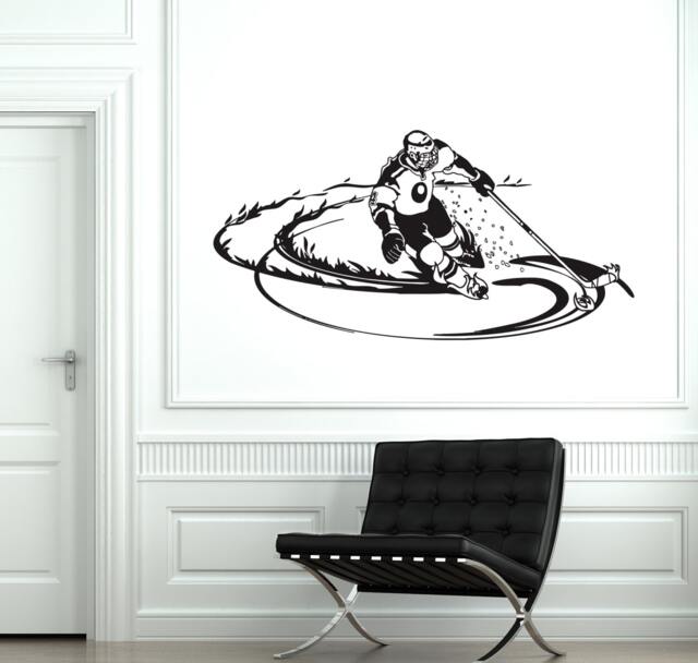 Wall Vinyl Decal Hockey Winter Sport Cool Decor 2093Di - image 1