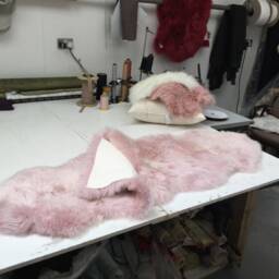 Slate Grey Sheepskin Rug, Large Genuine Throw, Luxury Bed Cover - thumbnail 4