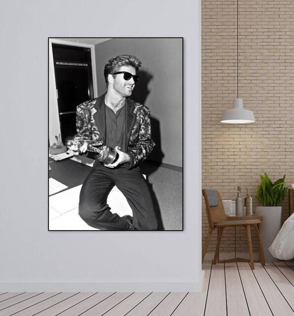 George Michael, Music Singer Canvas Poster Wall Art Decor Home Frameless