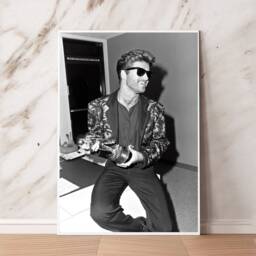 George Michael, Music Singer Canvas Poster Wall Art Decor Home Frameless - thumbnail 3