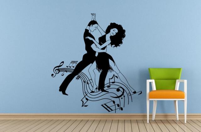 Ballerina Ballet Dancer Dance Dancing Studio Tango Salsa Break Boy Girl Wall Or Car Vinyl Peal & Stick Removable Sticker Decal L1556 - image 1