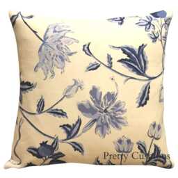 Chivasso Guernsey Blue Linen Cushion Cover - thumbnail 1