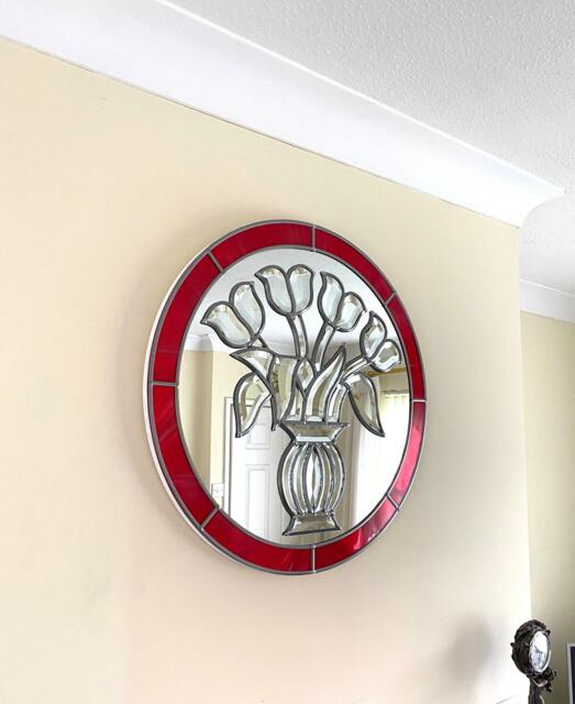 "Round Bevelled Mirror " - image 1