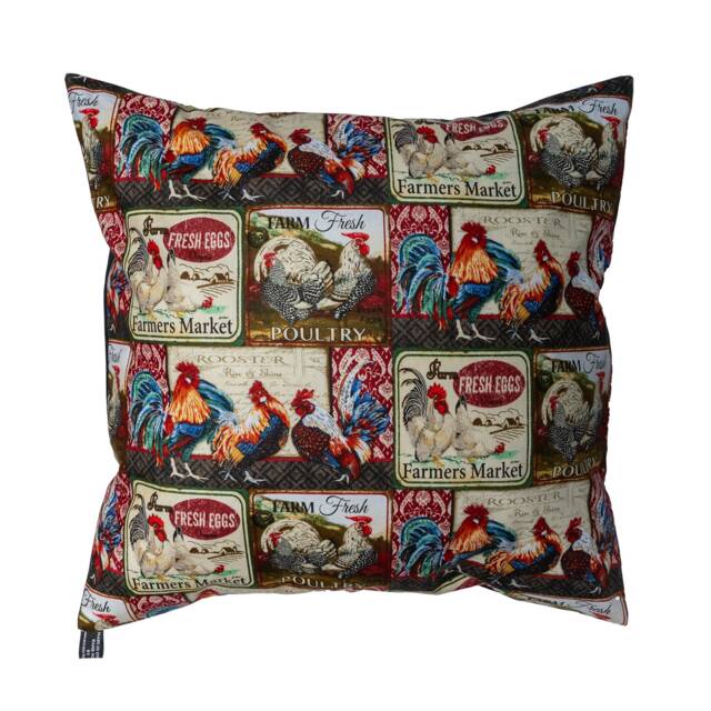 Great Design With Farmers Market Signs For Roosters, Chickens & Eggs ~ Cushion Cover Fits An 18 - image 1