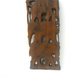 "Wood Carving Elephant, Hand Carved Wooden Driftwood Elephant Art, Figurine, Home Wall Decor/Gift 17.5""x8" - thumbnail 4