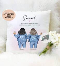 Personalised Friend Cushion, Sister Gift Keepsake