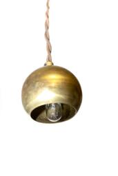 Mini Brass Shade Vintage Modern Pendant Light - thumbnail 2